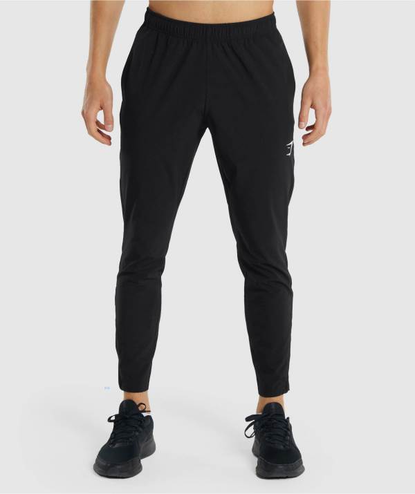 Panske Joggers Gymshark Arrival Woven Čierne | LT5689307